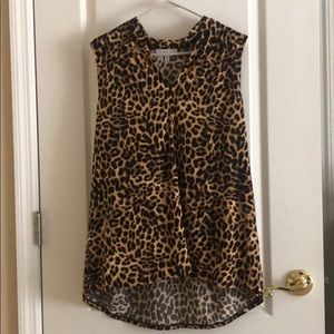 Cheetah print blouse